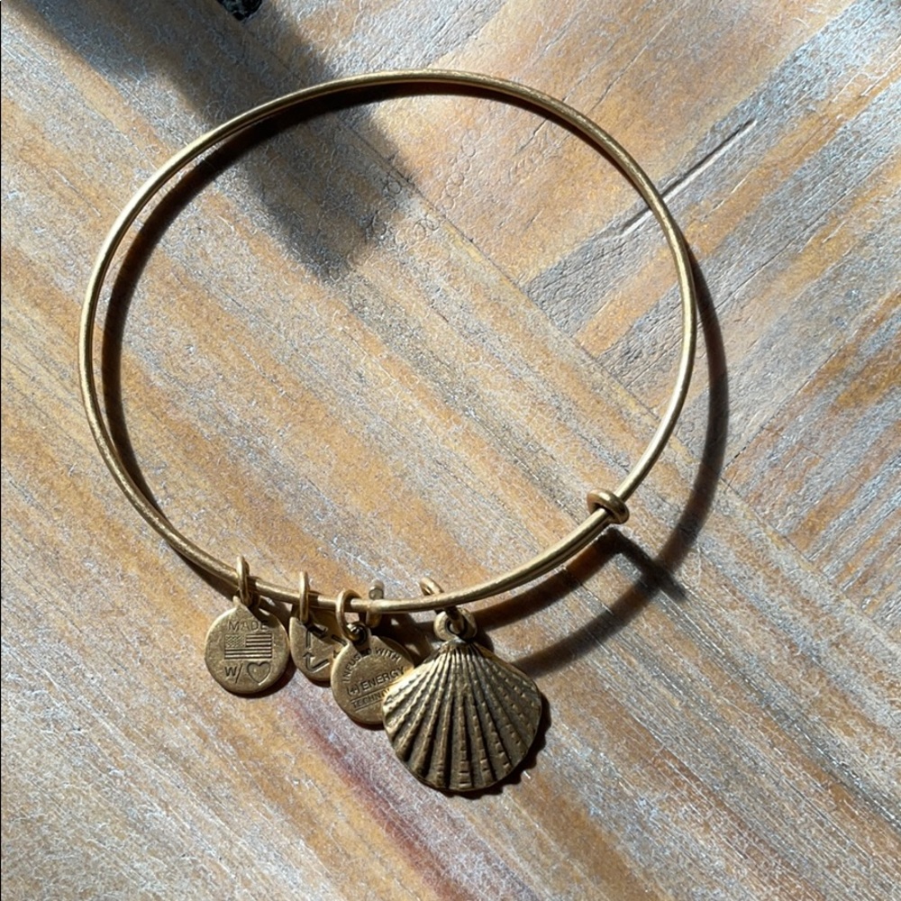 Alex and Ani Seashell Charm Bangle